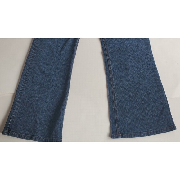 Nine West Bootcut Back Flap Pockets Women's size 16 Dark Wash Blue Denim jeans - Picture 4 of 13